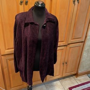 Vintage Silverado Textured Wine and Black Jacket